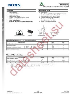 DMP2035U-7 datasheet  